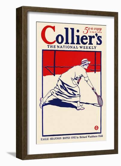 Collier's, the National Weekly, Eagle Shannon Ropes One by Richard Washburn Child-Edward Penfield-Framed Art Print