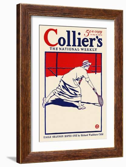 Collier's, the National Weekly, Eagle Shannon Ropes One by Richard Washburn Child-Edward Penfield-Framed Art Print