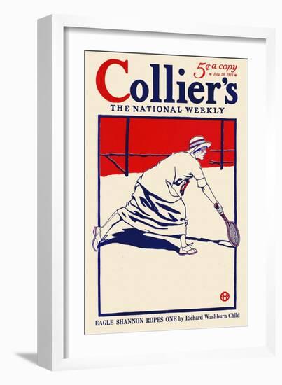 Collier's, The National Weekly, Eagle Shannon Ropes One By Richard Washburn Child-Edward Penfield-Framed Premium Giclee Print