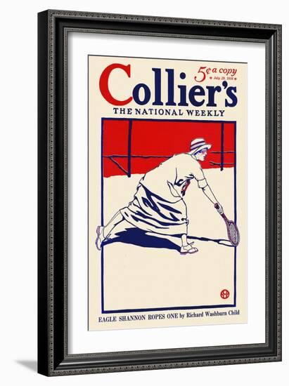 Collier's, The National Weekly, Eagle Shannon Ropes One By Richard Washburn Child-Edward Penfield-Framed Premium Giclee Print