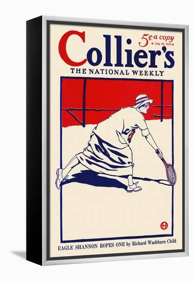 Collier's, The National Weekly, Eagle Shannon Ropes One By Richard Washburn Child-Edward Penfield-Framed Stretched Canvas