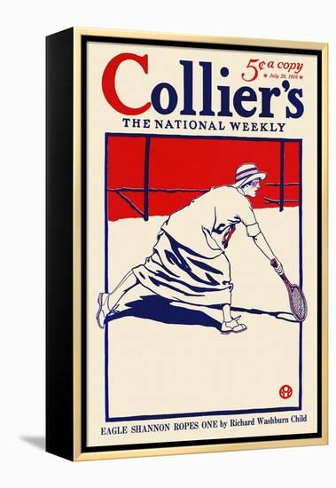 Collier's, The National Weekly, Eagle Shannon Ropes One By Richard Washburn Child-Edward Penfield-Framed Stretched Canvas