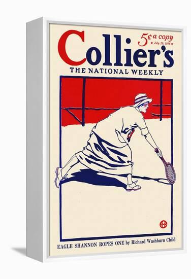 Collier's, The National Weekly, Eagle Shannon Ropes One By Richard Washburn Child-Edward Penfield-Framed Stretched Canvas