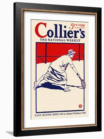 Collier's, The National Weekly, Eagle Shannon Ropes One By Richard Washburn Child-Edward Penfield-Framed Art Print