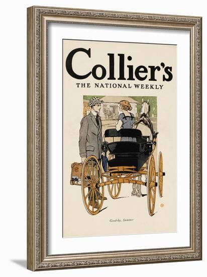 Collier'S, the National Weekly. Good-By, Summer.-Edward Penfield-Framed Art Print