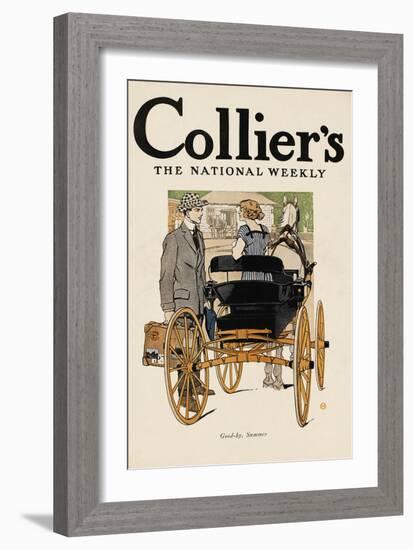 Collier'S, the National Weekly. Good-By, Summer.-Edward Penfield-Framed Art Print