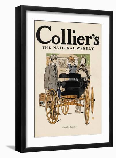 Collier'S, the National Weekly. Good-By, Summer.-Edward Penfield-Framed Art Print