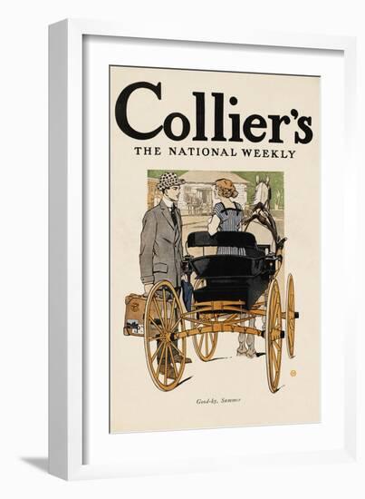 Collier'S, the National Weekly. Good-By, Summer.-Edward Penfield-Framed Art Print