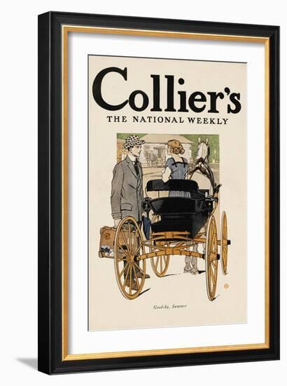 Collier'S, the National Weekly. Good-By, Summer.-Edward Penfield-Framed Art Print