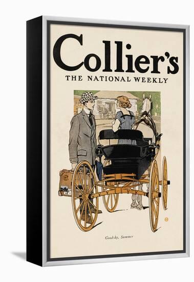 Collier's, The National Weekly. Good-By, Summer.-Edward Penfield-Framed Stretched Canvas