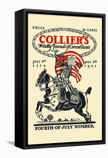 Collier's Weekly Journal Of Current Events, Fourth-Of-July Number. July 6th, 1776, July 6th 1901-Edward Penfield-Framed Stretched Canvas