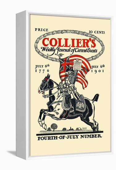 Collier's Weekly Journal Of Current Events, Fourth-Of-July Number. July 6th, 1776, July 6th 1901-Edward Penfield-Framed Stretched Canvas