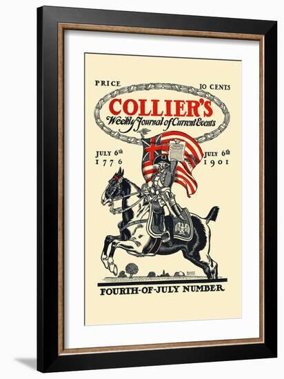 Collier's Weekly Journal Of Current Events, Fourth-Of-July Number. July 6th, 1776, July 6th 1901-Edward Penfield-Framed Art Print