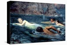 A Race with Mermaids and Tritons-Collier Smithers-Stretched Canvas