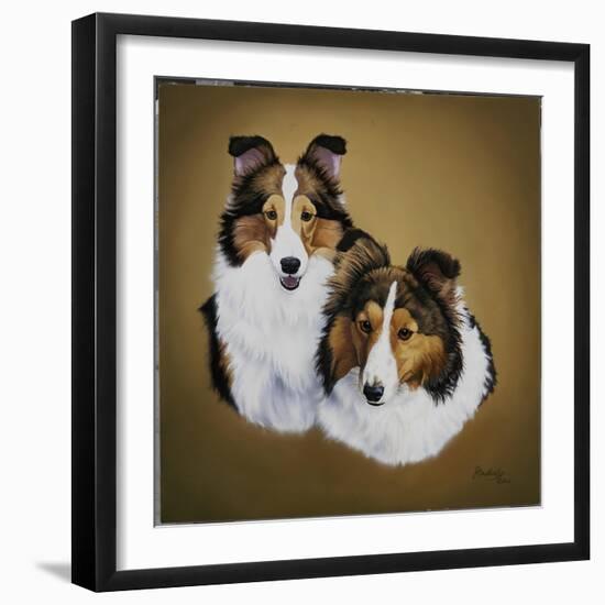 Collies 1-Jenny Newland-Framed Giclee Print