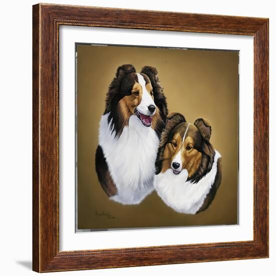 Collies 2-Jenny Newland-Framed Giclee Print