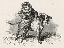 An Irish "Luricane" Riding on a Dog-Collin De Plancy-Art Print