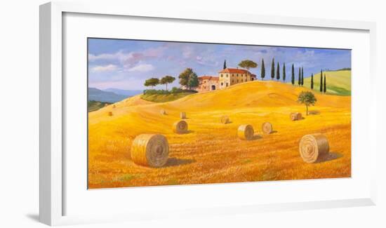 Colline in Toscana-Adriano Galasso-Framed Art Print