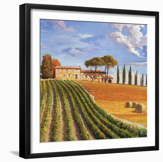 Colline Toscane-Adriano Galasso-Framed Art Print