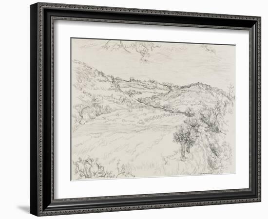 Collines dans le Lubéron (Vaucluse) en 1943-null-Framed Giclee Print