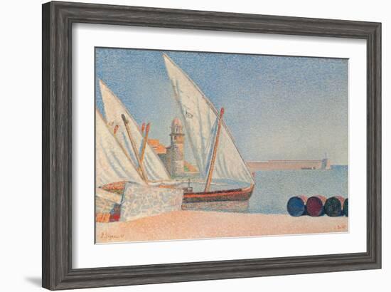 Collioure, Les Balancelles, 1887-Paul Signac-Framed Giclee Print