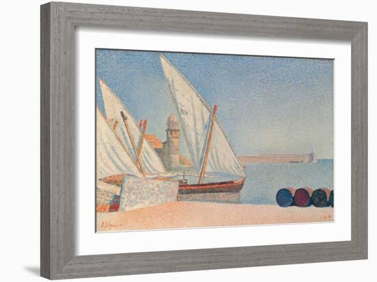 Collioure, Les Balancelles, 1887-Paul Signac-Framed Giclee Print