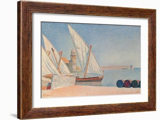 Collioure, Les Balancelles, 1887-Paul Signac-Framed Giclee Print