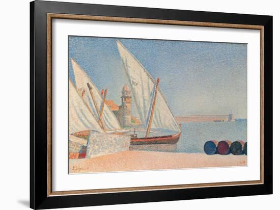 Collioure, Les Balancelles, 1887-Paul Signac-Framed Giclee Print