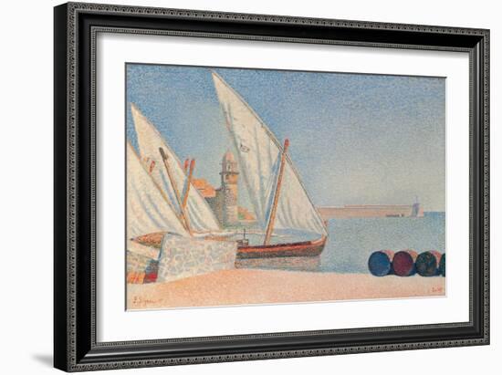 Collioure, Les Balancelles, 1887-Paul Signac-Framed Giclee Print