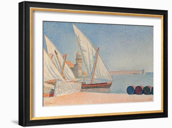 Collioure, Les Balancelles, 1887-Paul Signac-Framed Giclee Print