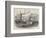 Collision Between the Duchess of Kent and the Ravensbourne Steamers, Off Northfleet Point-Edwin Weedon-Framed Giclee Print