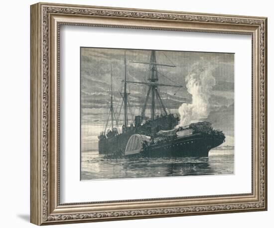 Collision of the 'Bywell Castle' with the 'Princess Alice', 1878 (1906)-J Nash-Framed Giclee Print