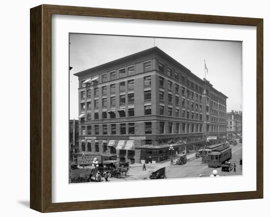 Colman Building, Seattle, 1916-Ashael Curtis-Framed Giclee Print