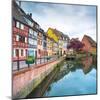 Colmar, Petit Venice, Water Canal and Traditional Houses. Alsace, France.-stevanzz-Mounted Photographic Print