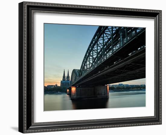 Cologne Cathedral, Dusk, Sundown-Marc Gilsdorf-Framed Photographic Print