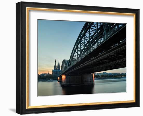 Cologne Cathedral, Dusk, Sundown-Marc Gilsdorf-Framed Photographic Print