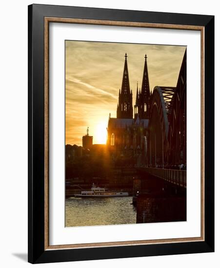 Cologne Cathedral, Dusk, Sundown-Marc Gilsdorf-Framed Photographic Print