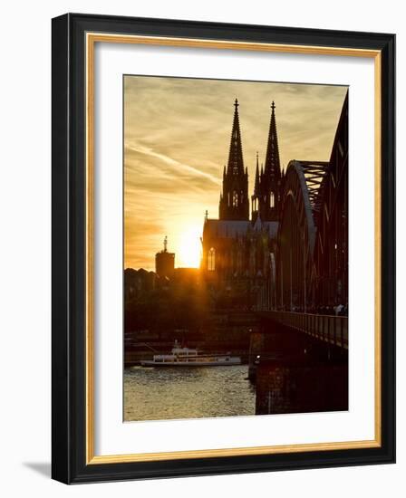 Cologne Cathedral, Dusk, Sundown-Marc Gilsdorf-Framed Photographic Print