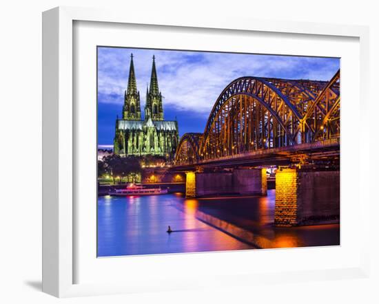 Cologne Cathedral in Cologne, Germany.-SeanPavonePhoto-Framed Photographic Print