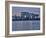 Cologne, Crane Houses on the Rhine, Dusk, Illuminated-Marc Gilsdorf-Framed Photographic Print