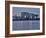 Cologne, Crane Houses on the Rhine, Dusk, Illuminated-Marc Gilsdorf-Framed Photographic Print