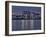 Cologne, Crane Houses on the Rhine, Dusk, Illuminated-Marc Gilsdorf-Framed Photographic Print