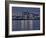 Cologne, Crane Houses on the Rhine, Dusk, Illuminated-Marc Gilsdorf-Framed Photographic Print