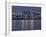 Cologne, Crane Houses on the Rhine, Dusk, Illuminated-Marc Gilsdorf-Framed Photographic Print