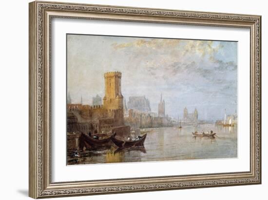 Cologne on the Rhine-J. M. W. Turner-Framed Giclee Print