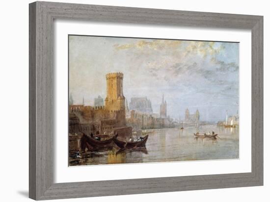 Cologne on the Rhine-J. M. W. Turner-Framed Giclee Print