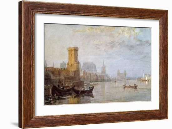 Cologne on the Rhine-J. M. W. Turner-Framed Giclee Print