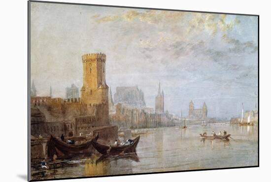 Cologne on the Rhine-J. M. W. Turner-Mounted Giclee Print