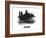 Cologne Skyline Brush Stroke - Black II-NaxArt-Framed Art Print