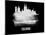 Cologne Skyline Brush Stroke - White-NaxArt-Mounted Art Print